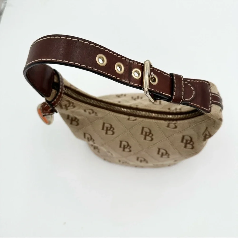 Dooney & Bourke Y2K Beige Monogram Hobo Bag